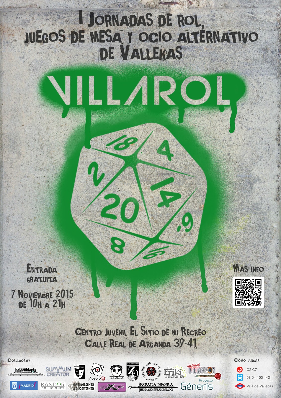Cartel VillaRol de Vallecas